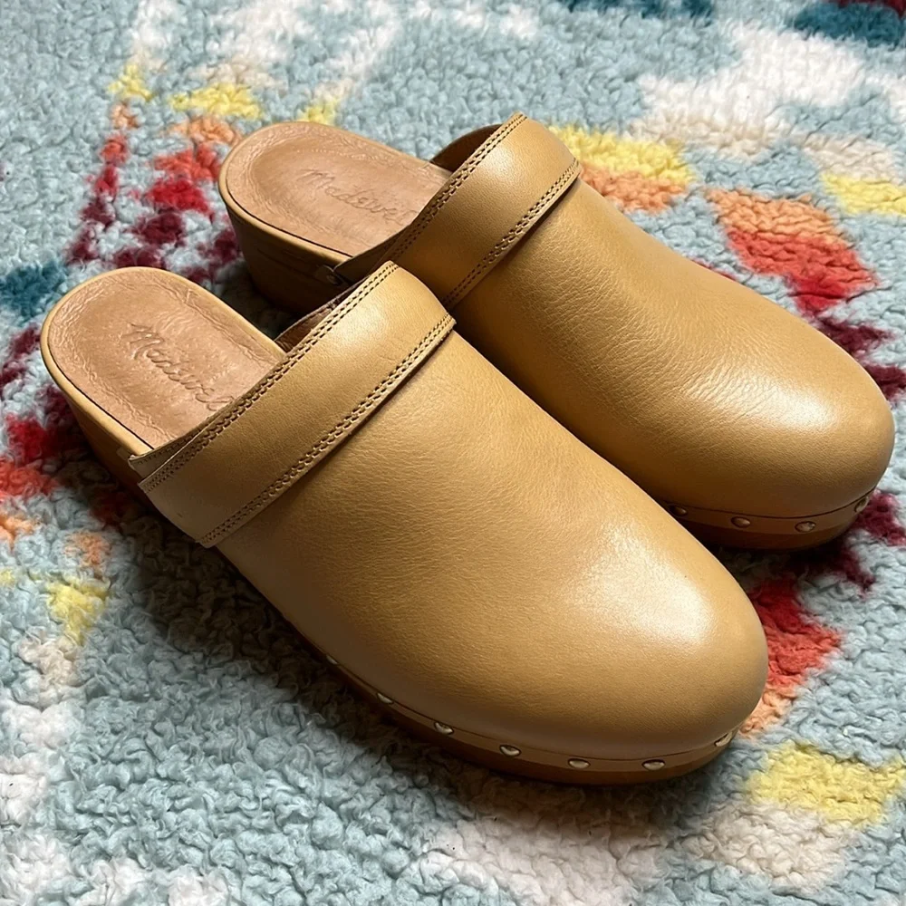 Madewell Cecily oiled leather clogs - Picture 2 of 8